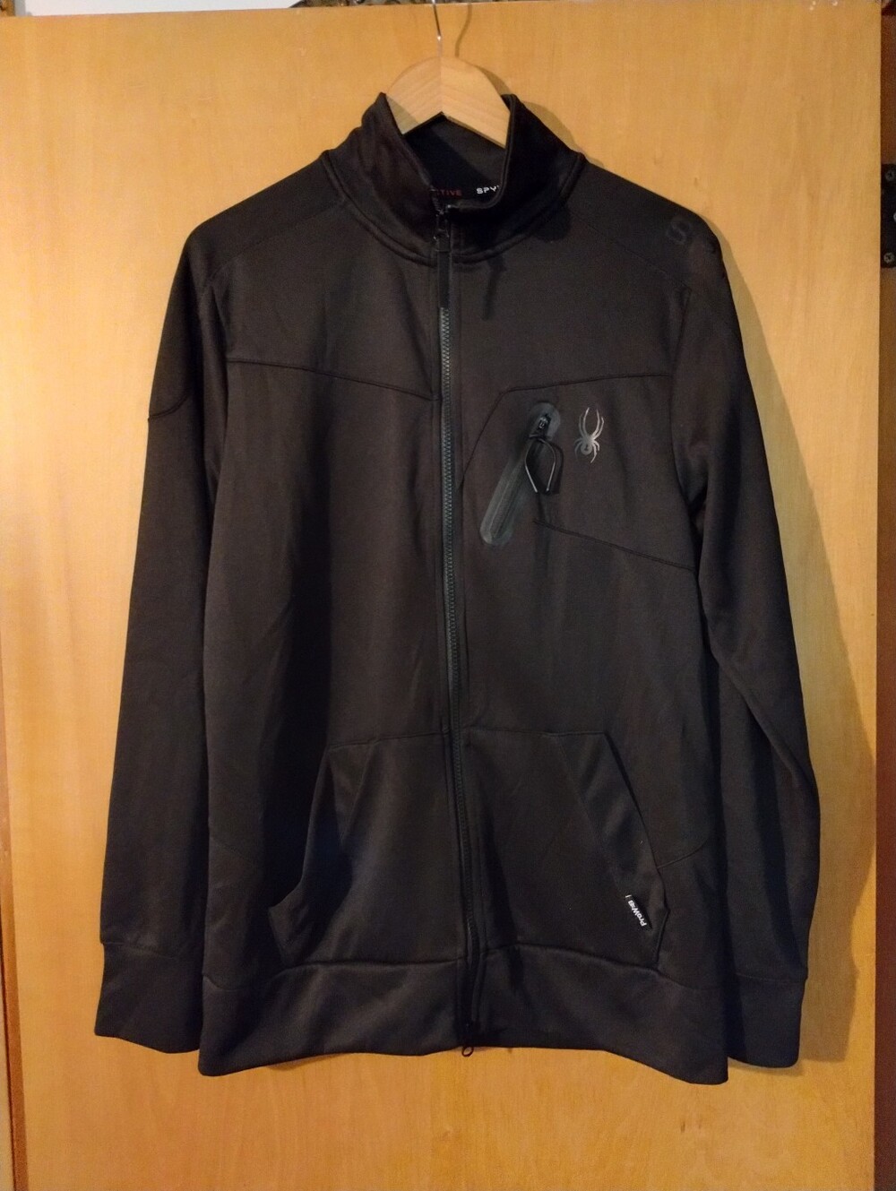 Spyder Proweb Men’s Black Full-Zip Lightweight Softshell Jacket